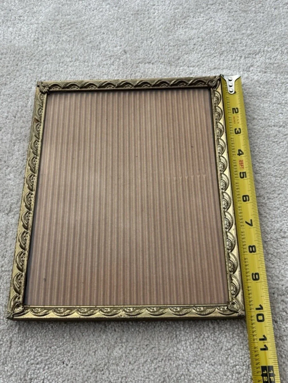 Vintage Brass Gold Frame With Decorative Edges